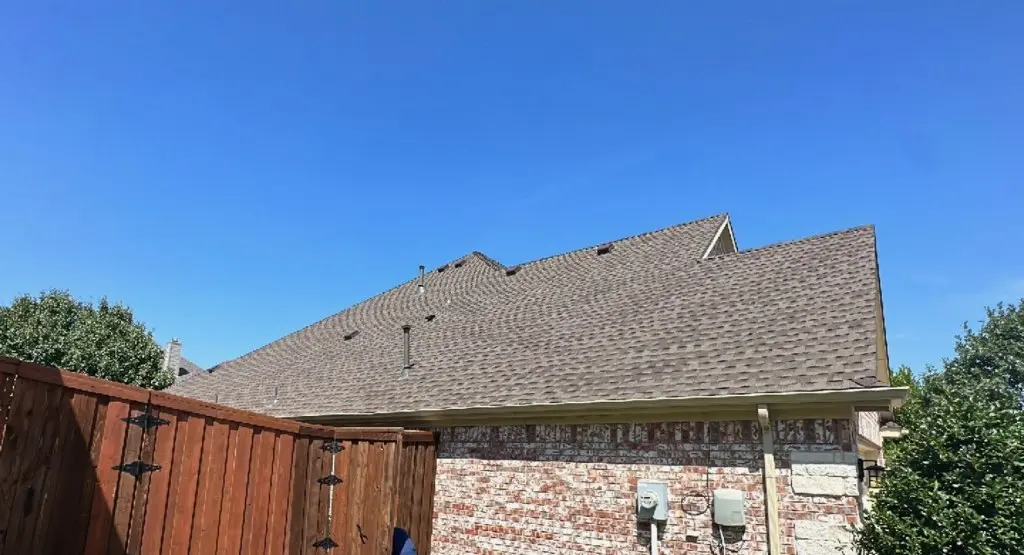 Completed roof replacement project in Round Rock